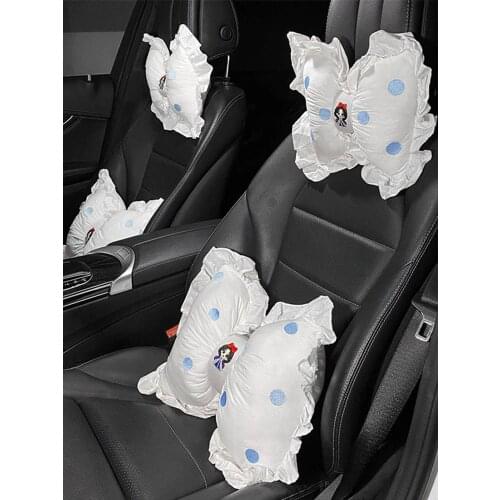 2021 New Cartoon Girl Four Seasons Universal Car Waist Support Car Interior Decoration Car Neck Pillow