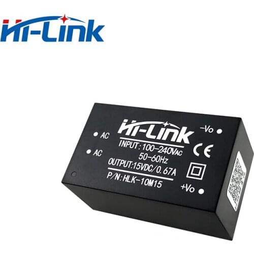 5pcs/lot Free Ship 110V 220V to 15V 660mA HLK-10M15 iot intelligent AC DC converter power module