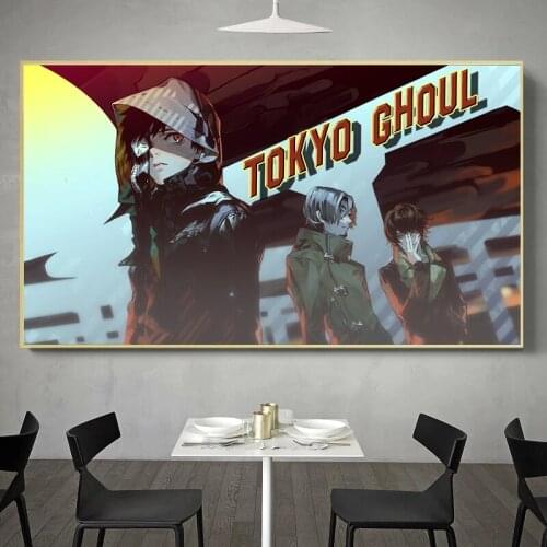 Blood Kaneki Tokyo Ghoul Anime Poster Original Design Anime Wall Art Print Scroll Poster,50 x 70 cm,No Frame