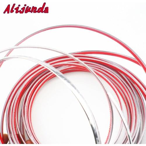 Alijunda car-styling 10mmx15m DIY Car Chrome Strip sticker for Ford Focus Fusion Escort Kuga Ecosport Fiesta Falcon Mondeo EDGE