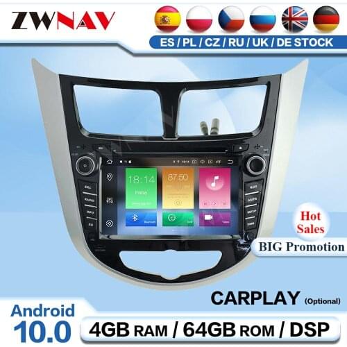 Carplay Android For Hyundai 1 2 Accent Verna Sedan Solaris 2012 2013 2014 2015 2016 2017 Radio Audio Stereo Player GPS Head Unit