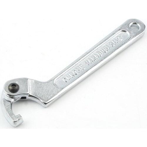 Hot Newest Durable 19-51mm Adjustable Hook Wrench Chrome Vanadium Steel Pin Wrench C Shape Spanner Tool Universal Hand Tools