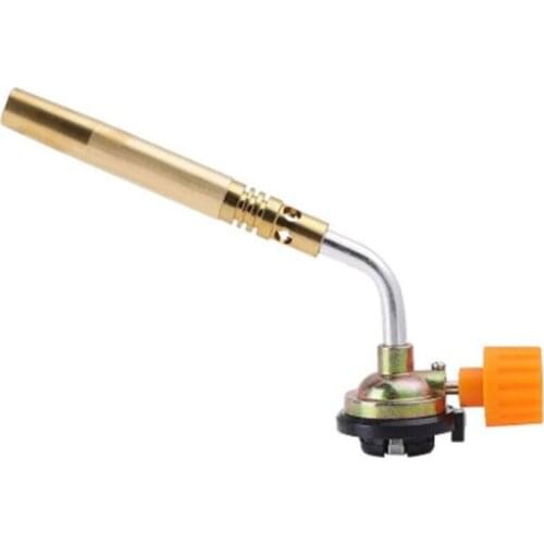 Single-Tube Flamethrower Gas Torch Manual Ignition Welding Gas Blow Torch Flame 85AC