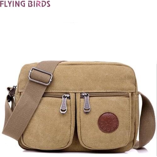 FLYING BIRDS man bag men messenger bags mens travel bags new purse bolsas high quality fashion canvas handbag LM4273fb