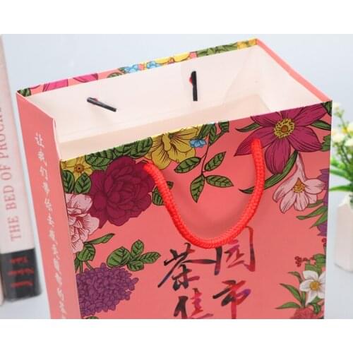 Customize Logo Recycled Small Paper Lunch Bag,Direct Factory Machine Made Luxury custom paper bag --XP2028