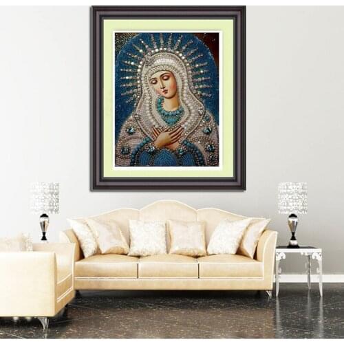 2015 New Arrive Diy Diamond Painting Kits 40X50CM Pure Saint Picture Handwork Resinstone Square Full Diamond Painting Unfinish