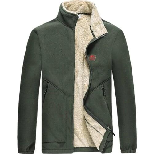 Autumn Men Fleece Tactical Military Jacket streetwear Thermal Breathable Polar Coats Male Thick Warm clothing Plus Size M~5XL