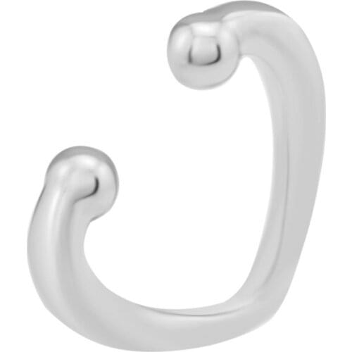 Open Heart Ear Cuff 100% 925 Sterling-Silver-Jewelry Free Shipping