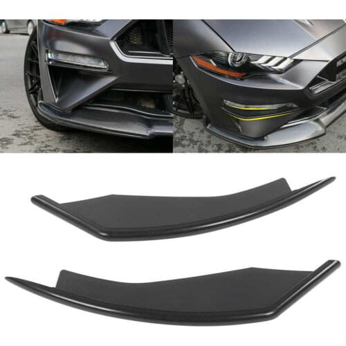 Front Side Spoiler Splitter Wind Knife Turning Signal Mounting Fit for Ford Mustang 2018 2019 2020