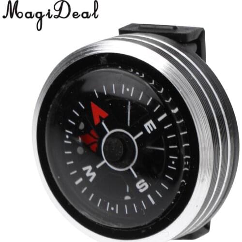 Portable Watch Band Slip Slide on Navigation Wrist Compass for Survival Camping Hiking Boating