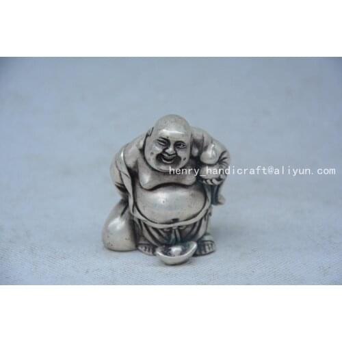 Rare OldQingDyansty Silver Buddha Statue ,#01,best collection&adornment,free shipping