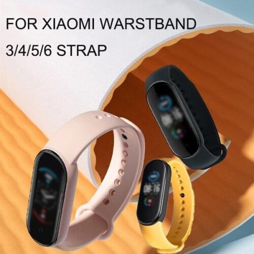 2021 For Xiaomi Mi Band6 5 4 3 Strap Replacement Wrist Straps Bracelets Silicone Watch Band for Xiaomi MI Band Wristband Strap