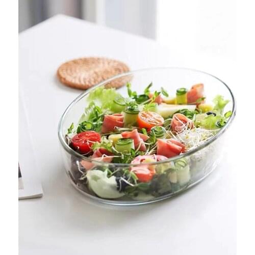 Glass Salad Plate For Kitchen Simple Modern Plates Dinner Serving Fruit Tray Pasta Dishes Tableware Assiette Platos Тень и Кость