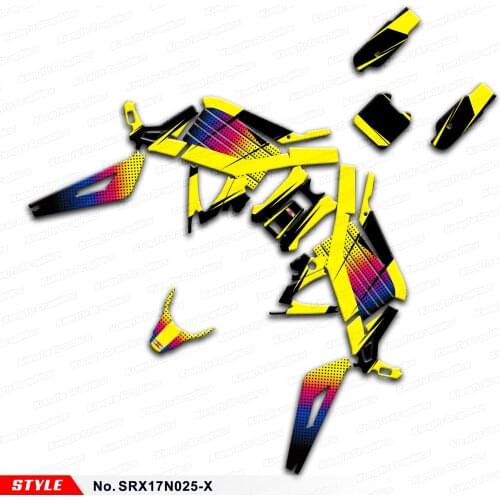 Aftermarket Complete Graphics Vehicle Décor Kit for Sur-Ron Light Bee X S Electric Bike Style No.SRX17N025-X, Customizable