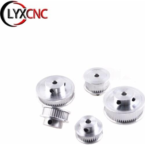GT2 Timing Pulley 30 36 40 60 Tooth Wheel Bore 5mm 6.35mm 8mm Aluminum Gear Teeth Width 6 10mm Parts For Reprap 3D Printers Part