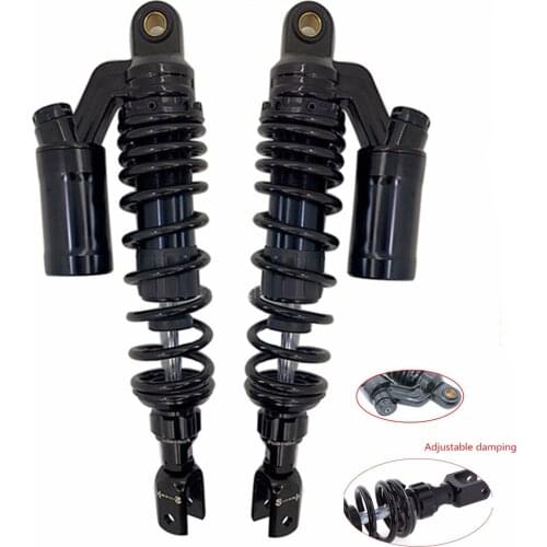 1pair Universal 320mm/340mm/360mm motorcycle Rear Adjust damping shock absorber For Honda Yamaha Kawasaki Suzuki Rear suspension