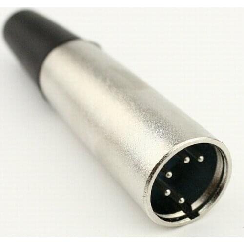 10pcs/lot XLR Male Connector 5 Pin XLR Microphone MIC Audio Connector