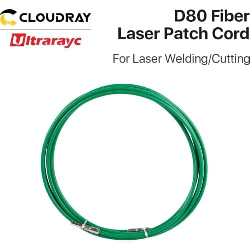 1064nm Armored D80 Fiber Laser Patch Cord SI600 High Power Energy Optical Fiber Cables for YAG Laser Welding Cutting Machine