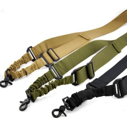 2 Meters Nylon Multi-function Adjustable Tactical Single Point Bungee Rifle Gun Airsoft Sling Hunting Accessories Gun Strap