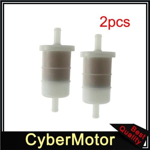 2x 1/4" Fuel Filter For Briggs & Stratton John Deere Mercury Johnson Evinrude