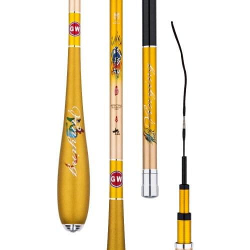 3.6/3.9/4.5/5.4/6.3m Light Carp Fishing Stick Hand Pole Carbon Fiber Telescopic Wedkarstwo Olta Fishing Rod Pesca