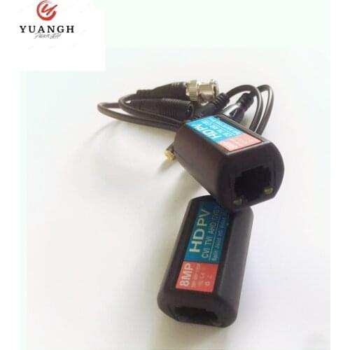 5 Pairs Passive CCTV Video Balun 8MP BNC To RJ45 Transmission Twisted Pair For Video Surveillance Cameras