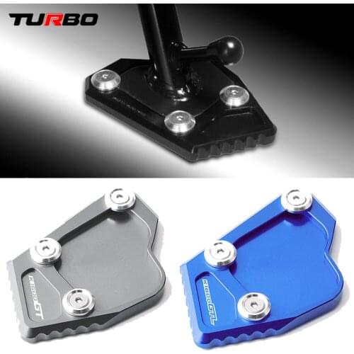 Latest Motorcycle CNC Alunimun Accessories For BMW K1600GT K1600GTL K1600 GT GTL 2011-2015 Kickstand Plate Pad Stand Enlarger