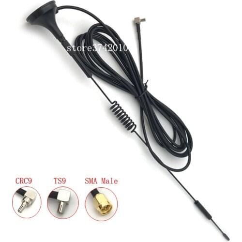 700-2700MHz 12dBi 2G 3G 4G LTE Magnetic Antenna TS9 CRC9 SMA Male Connector GSM External router antenna RG174 3M 5M
