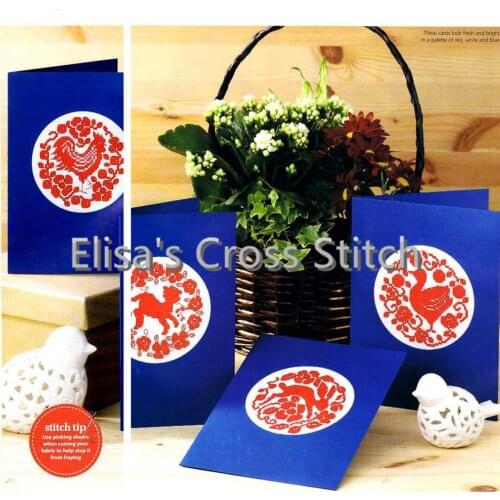 CD262 14ct DIY Greeting Card Art Popular Full Set CrossStitch Greeting Card Birthday Christmas Gift Happy Paper Cut