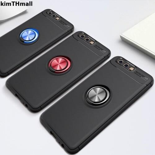 Case For Huawei P10 Back Cover fundas huawei p10 plus finger ring stand holder magnet Soft For Huawei P10 Plus Case kimTHmall