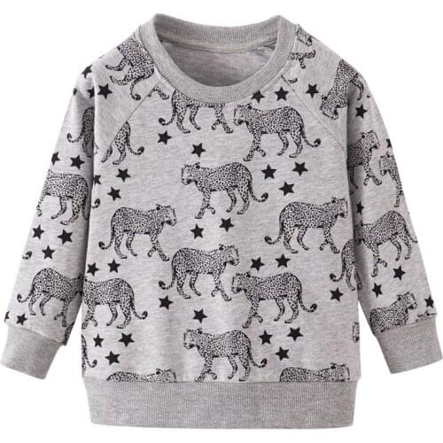 Funnygame Kids clothes spring long sleeve t shirt for boys cartoon car jacket baby O-neck cotton sweatshirt children Tops