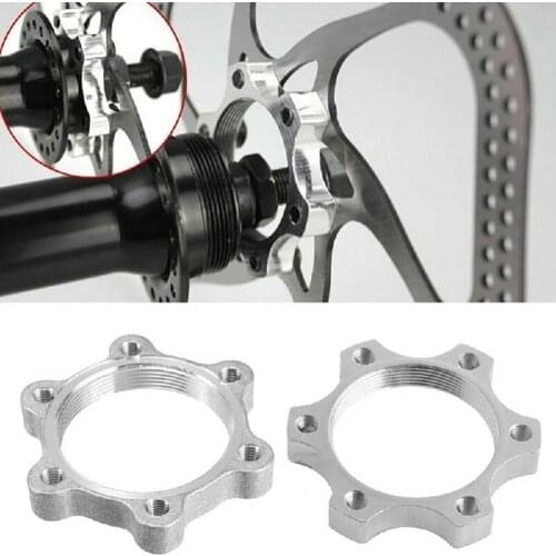 44/48mm Bicycle Flywheel Threaded Hub Bicycle Brake Disc 6 Bolt Flange Adapter Bicycle Brake Parts Bicycle Accessories
