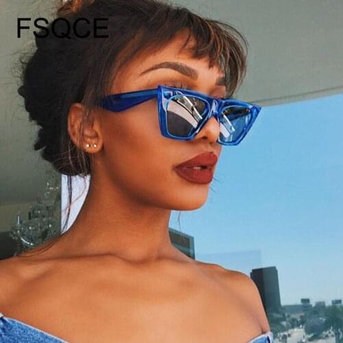 FSQCE NEW Sunglasses Oversized Sunglasses Women Men Luxury Brand Designer Sun Glasses Famale Retro Square Sun Glasses UV400