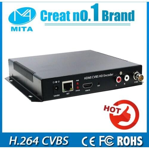 HD MPEG-4 AVC H.264 CVBS+hdmi encoder independent for Live Streaming with HTTP RTSP RTMP HLS ip audio encoder
