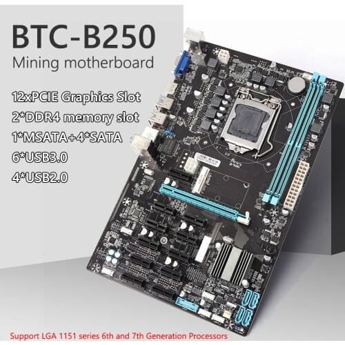 For Asus B250 MINING EXPERT 12 PCIE mining rig BTC ETH Mining Motherboard LGA1151 USB3.0 SATA3 Intel B250 DDR4 Miner Board