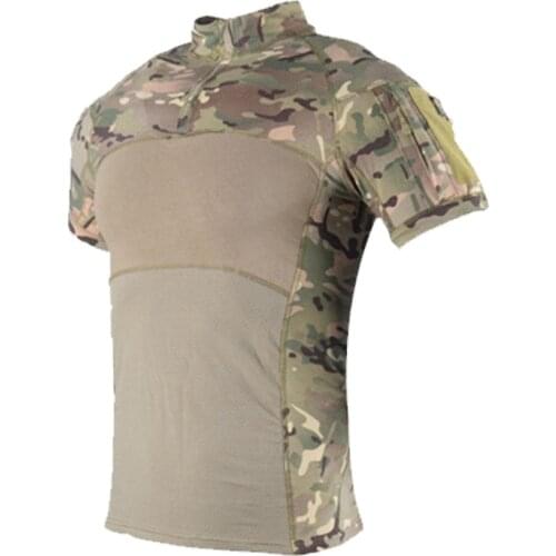 Military Mens Tactical t shirts Short Sleeve Camouflage SWAT Cotton Breathable Combat Frog Set Men Camisetas Combat T-Shirt