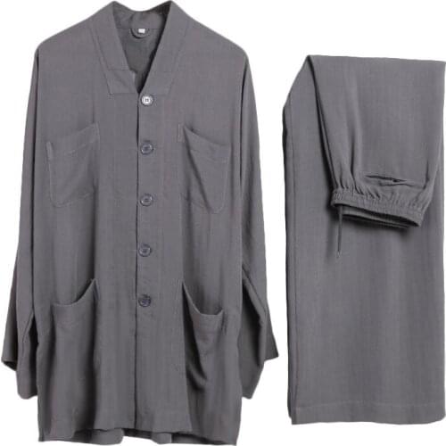 Unisex Summer&Spring cotton&linen Buddhist zen clothing buddha lay suits Shaolin Monk kung fu martial arts wushu uniforms