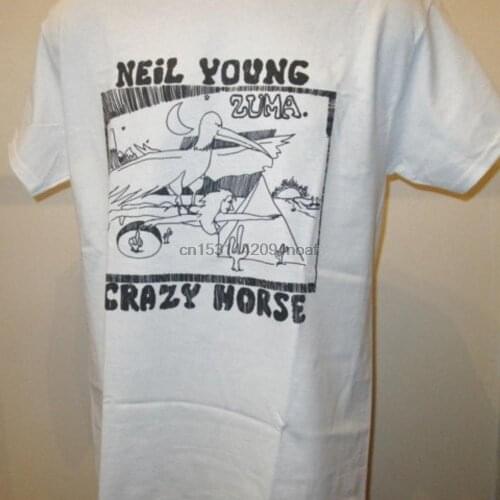 Neil Young Crazy Horse Zuma Album T Shirt Music 70s Classic Folk Rock Graphic Tee Men & Women New 134