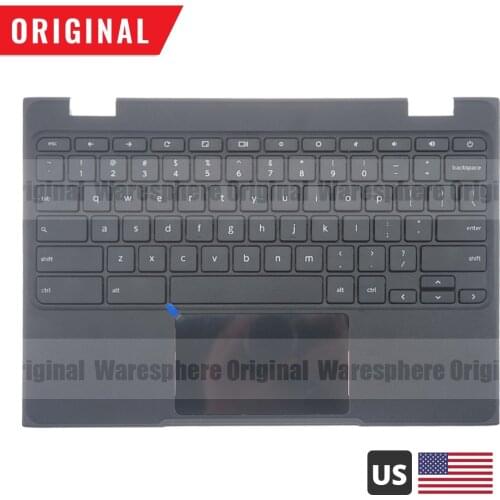 New Original Palmrest for Lenovo 100e Chromebook Top Cover With US Keyboard Touchpad 5CB0R07036 Black