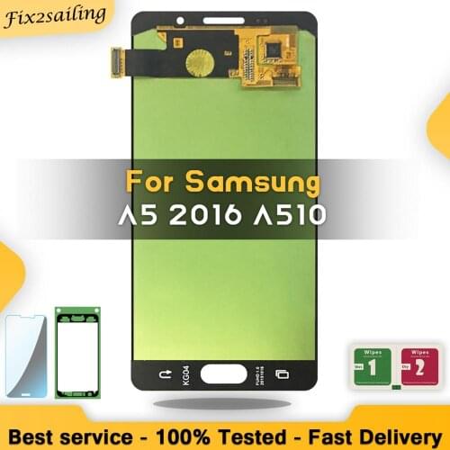New LCD For Samsung Galaxy A5 2016 A510 A510F A510M A510FD Display Screen Display Touch Digitizer Assembly Replacement Pa