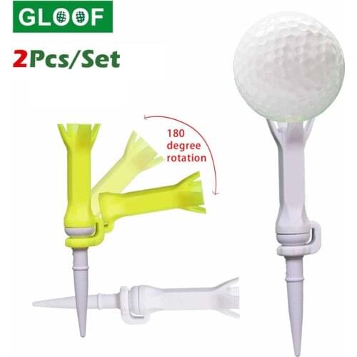 2Pcs/Set Rotatable Training Golf Tee Ball Holder Self Standing Practice Anti-flying Accessories Ball Studs