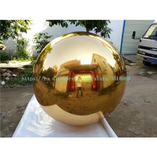 The sale of PVC gold and silver inflatable mirror balls can be used for advertising campaign display and scene decoration