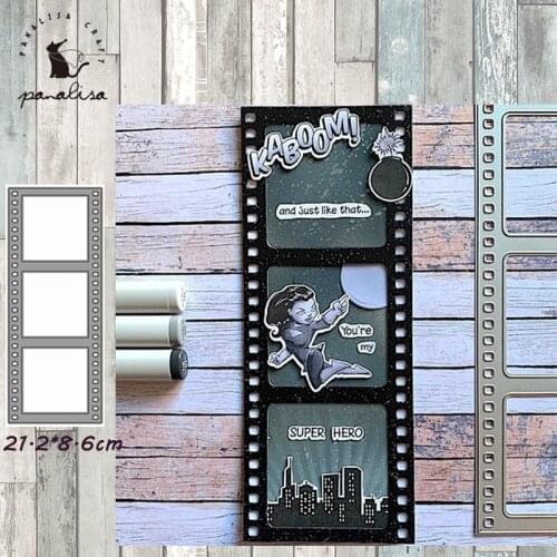 Panalisacraft Film Frame Metal Cutting Dies Craft Dies Scrapbooking Card Making Album Embossing Stencil DieCut Decoration