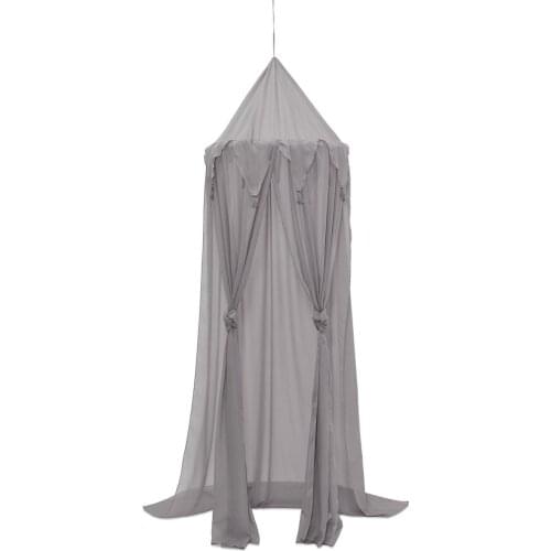 Chiffon triangle flag tassel three-door mosquito net Princess Bed Canopy Cotton Bed Valance Pest control Reject Net Kids Room De