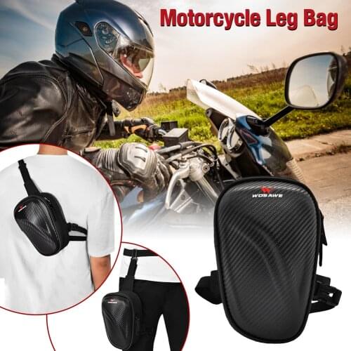 Motorcycle Storage Bag Drop Leg Bag With Hard Shell Waterproof Metal Detecting Pouch Tactical Thigh Waist Motorcycle Accessories