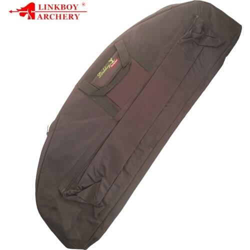 Linkboy Archery compound Bow Bag Holder Carrying Case Composite Pulley Bow Archery Hunting Canvas Arrow Pocket