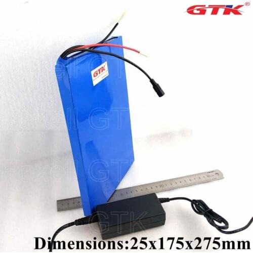 Ultra slim size 36 Volt 10.4Ah 12Ah lithium battery pack with charger for electric smart balance scooter