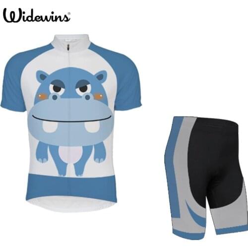 Widewins Hippo Summer Outdoor Sports Cycling Jersey Reflective Bike Bicycle Short Sleeves MTB Clothing Shirts Wear Bike Jersey 5