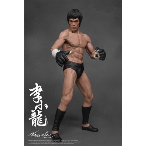 19cm Bruce Lee Fighting Version PVC Action Figure Collection Model Toys
