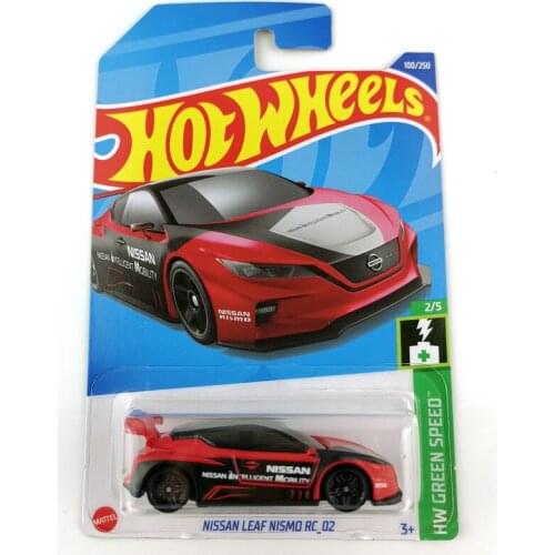 2021-217 Hot Wheels Cars NISSAN LEAF NISMO RC 02 1/64 Metal Diecast Model Collection Toy Vehicles